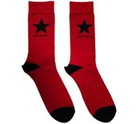 David Bowie Blackstar Logo Ankle Socks UK Size 6-11, Red, UK Size 6-11