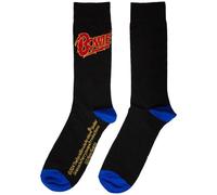 Rock Off officially licensed products David Bowie Blue Contrast Logo Ankle Socks One Size