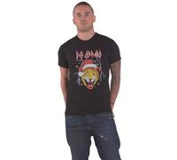 Rock Off officially licensed products Def Leppard Holiday Leppard Christmas T Shirt XL Black
