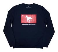 Rock Off officially licensed products Deftones Star And Pony Band Logo Sweatshirt S Navy