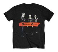 Rock Off officially licensed products Depeche Mode Band Photo Global Spirit Tour T Shirt L Black