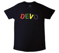 Rock Off officially licensed products Devo Multi Band Logo T Shirt S