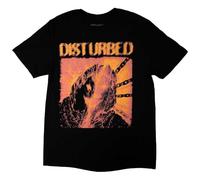 Rock Off officially licensed products Disturbed European Tour 23 Split Face T Shirt L Black