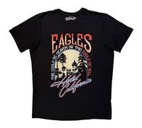 Rock Off officially Licensed Products Eagles Heaven Or Hell Premium Carbon T-Shirt in Black | Size: Medium Rock Off officially Licensed Products Black M