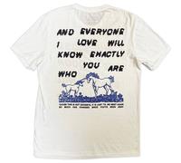Rock Off officially Licensed Products Ed Sheeran Close The Door T-Shirt in White | Size: Large Rock Off officially Licensed Products White L