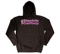 Electric Callboy Pullover Hoodie Choo Choo Logo - Unisex, Back Print, Licensed - Small Black