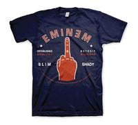 Rock Off officially licensed products Eminem Detroit Finger T Shirt XXL Navy Blue