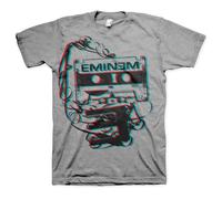 Rock Off officially licensed products Eminem Tape Logo Slim Shady T Shirt S Grey