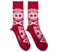 Rock Off officially licensed products Five Finger Death Punch Pixeled Skull Repeat Ankle Socks One Size