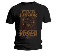 Rock Off officially licensed products Five Finger Death Punch Wanted T Shirt S Black