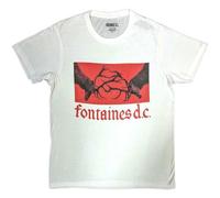 Rock Off officially licensed products Fontaines D C Gothic Band Logo T Shirt S Black