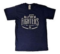 Rock Off officially licensed products Foo Fighters 100% Organic T Shirt S Navy