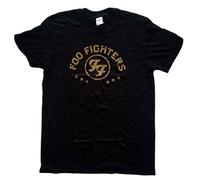 Rock Off officially licensed products Foo Fighters Arched Stars T Shirt S Black
