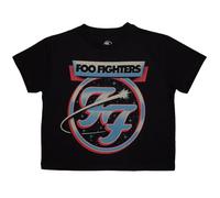Rock Off officially licensed products Foo Fighters Comet Band Logo Crop Top S Black