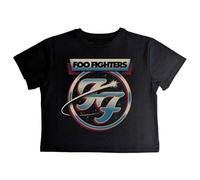 Rock Off officially licensed products Foo Fighters Comet Band Logo Crop Top XS Black