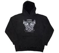 Foo Fighters Everything Or Nothing at All Pullover Stone Wash Hoodie M Charcoal