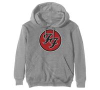 Rock Off officially licensed products Foo Fighters FF Band Logo Pullover Hoodie XXL Grey