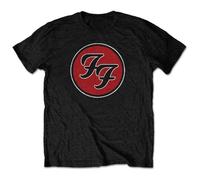 Rock Off officially licensed products Foo Fighters FF Logo T Shirt M Black