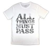 Rock Off officially licensed products George Harrison All Things Must Pass Text Infill T Shirt L White