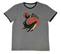 Rock Off officially licensed products Gojira Whale Band Logo Ringer T Shirt S Grey