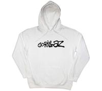 Rock Off officially licensed products Gorillaz Cracker Island Official Unisex Hoodie Hooded Top (Large) White
