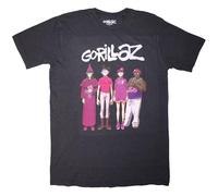 Rock Off Officially Licensed Products Gorillaz Cracker Island Standing Group T Shirt XL Black