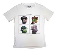 Rock Off officially licensed products Gorillaz Demon Days Womens Skinny Fit T Shirt M White
