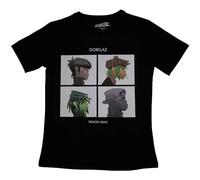 Rock Off officially licensed products Gorillaz Demon Days Womens Skinny Fit T Shirt XL Black