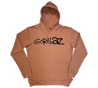 Rock Off officially Licensed Products Gorillaz Group Circle Rise Rock Off Unplugged Pullover Hoodie in Pink | Size: XL Rock Off officially Licensed Products Pink XL