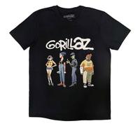 Rock Off officially licensed products Gorillaz Spray Logo Group T Shirt XXL Black