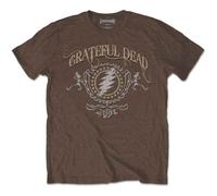 Rock Off officially licensed products Grateful Dead Bolt Band Logo T Shirt XXL Brown