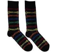 Rock Off officially licensed products Grateful Dead Coloured Logos Pattern Ankle Socks One Size