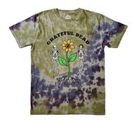Rock Off officially licensed products Grateful Dead Keep It Green Dye Wash T Shirt L