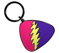 Rock Off officially licensed products Grateful Dead Pink Purple Plectrum Keyring Keychain One Size