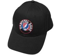 Rock Off officially licensed products Grateful Dead Steal Your Face Logo Baseball Cap One Size Black