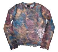 Stealy Long Sleeve Mesh Crop Top Grateful Dead Purple S
