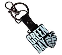 Rock Off officially licensed products Green Day Stacked Band Logo And Grenade Keychain One Size