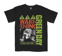 Rock Off officially licensed products Green Day Warning Band Logo T Shirt M