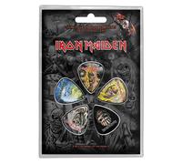 Rock Off officially Licensed Products Guitar Pick Plectrum Pack X 5 The Faces Of Eddie Official in Black Rock Off officially Licensed Products Black