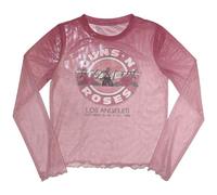 Rock Off officially licensed products Guns N' Roses Bullet Seal Long Sleeve Mesh Crop Top XL