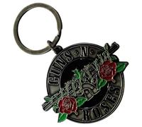 Guns N' Roses Silver Circle Band Logo Keychain