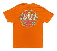 Rock Off officially Licensed Products Imagine Dragons Take Me To The Beach T-Shirt in Orange | Size: Large Rock Off officially Licensed Products Orange L