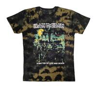 Rock Off officially licensed products Iron Maiden A Matter of Life and Death Dye Wash T Shirt L Brown
