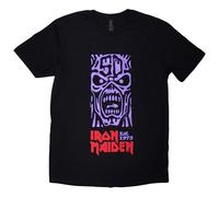 Rock Off officially licensed products Iron Maiden Est 1975 Stamp Logo Purple T Shirt XL