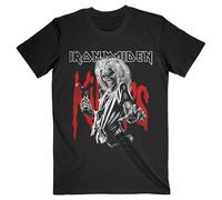 Rock Off officially licensed products Iron Maiden Killers Eddie Large Graphic Distress T Shirt XL Black
