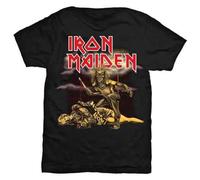 Rock Off officially licensed products Iron Maiden Slasher Band Logo Skinny Fit T Shirt XL Black
