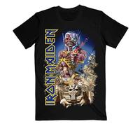 Rock Off officially licensed products Iron Maiden Somewhere Back in Time T Shirt XXL Black