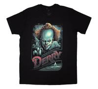 Rock Off officially licensed products IT Pennywise Derry T Shirt L Black