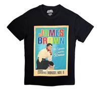 Rock Off officially Licensed Products James Brown Mr Dynamite T-Shirt in Black | Size: XL Rock Off officially Licensed Products Black XL