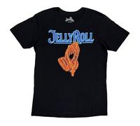 Rock Off officially Licensed Products Jelly Roll Save Me Neon T-Shirt in Black | Size: Medium Rock Off officially Licensed Products Black M